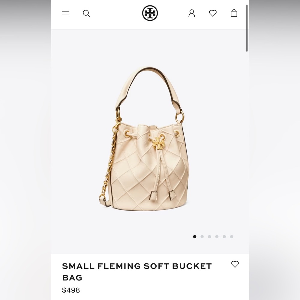 Tory Burch Fleming Bucket Bag brand NEW still in box